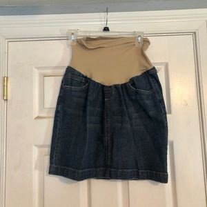 Maternity Jean Skirt